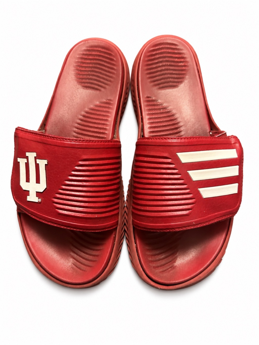 Indiana Hoosiers Adidas Alphabounce Slides Sandals Red Men’s Size 12 IU NCAA
